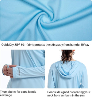 UPF 50+ Sun Protection Long Sleeve SPF Shirts